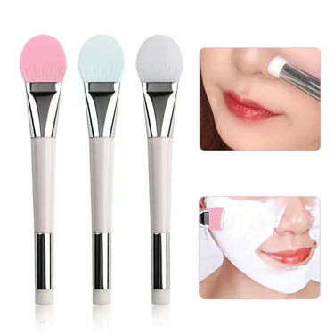 Double-ended silicone mask brush